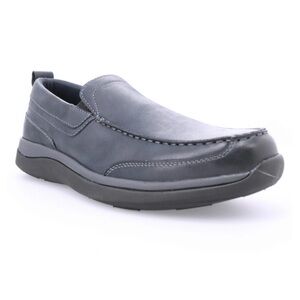 Propet Men's Leather Preston 13 XWide 3E Slip-On Loafer Navy